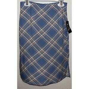 Girls Art Class Plaid Skirt Size 8 Medium Blue/Pink